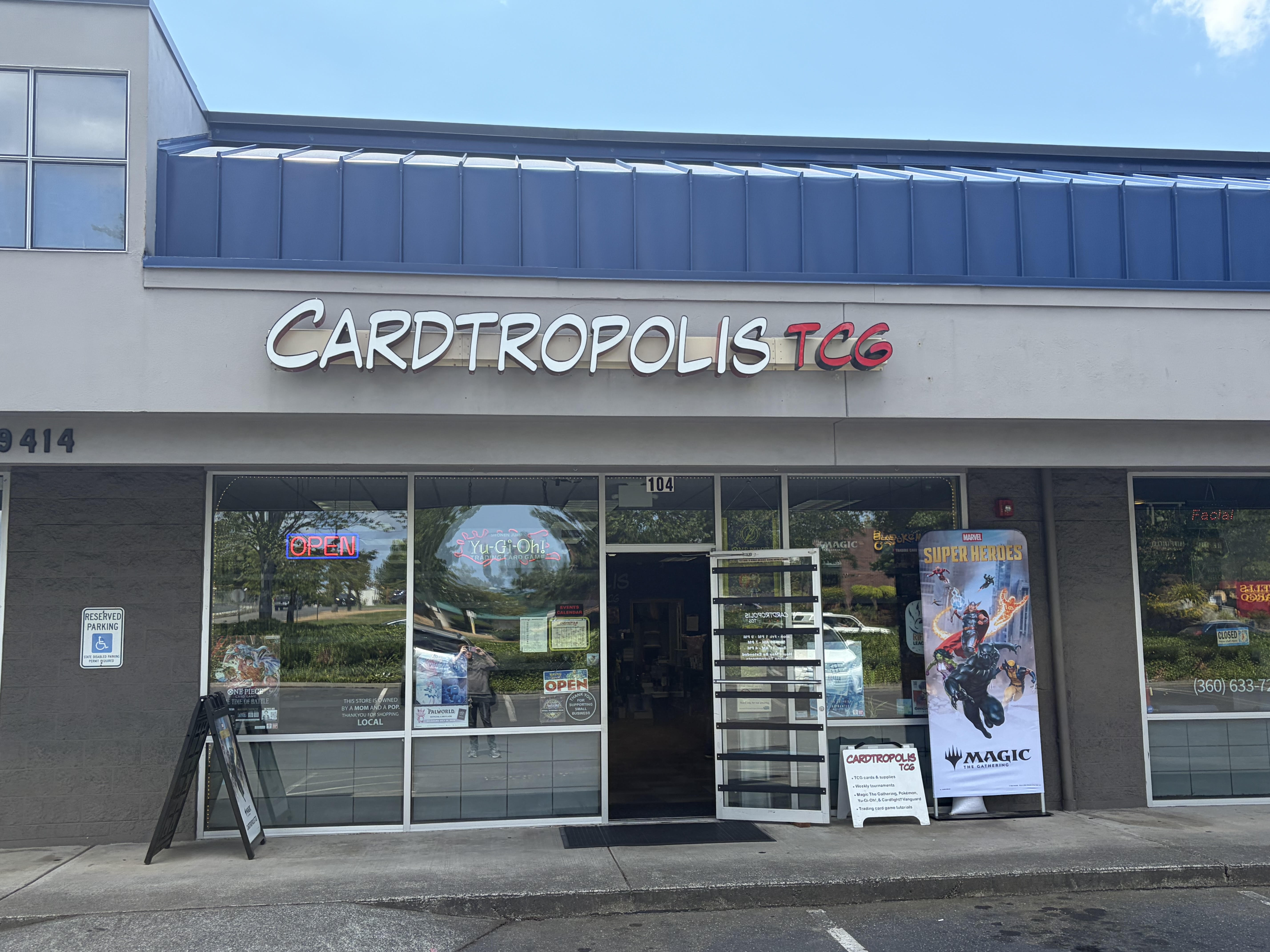 The Cardtropolis TCG storefront on Ridgetop Blvd in Silverdale, WA